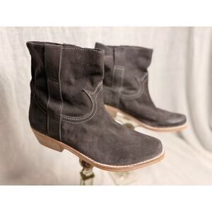 Sam Edelman Grey Myron Suede Western Pull-On Ankle Booties 
Size 10